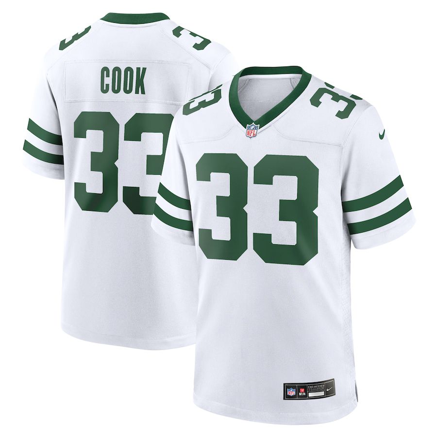 Men New York Jets #33 Dalvin Cook Nike White Legacy Player NFL Jersey